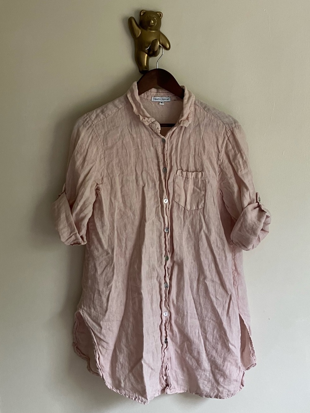 100% Linen Button Down Top